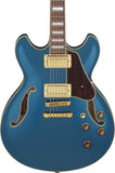 Ibanez Electric Guitar AS73G-PBM Prussian Blue Metallic, Semi Hollow Body