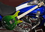 PRS Paul Reed Smith USA Custom 24 Ten Top Wood Library in Green Fade