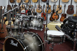 Pearl Drumset Vision Maple in Silver-Black Burst Sparkle inkl. Hardware (ohne Becken) - Ahorn Kessel