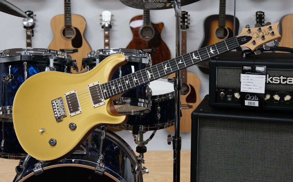 PRS Paul Reed Smith USA CE 24 - Pattern Thin - Satin Gold Top