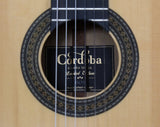 Cordoba Klassikgitarre 4/4 - 45LTD vollmassiv, Fichtendecke, Royal White Ebony Korpus