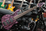 Marleaux Votan 5-String Premium Figured Chestnut in Psychedelic Purple inkl. Softcase