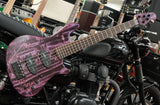 Marleaux Votan 5-String Premium Figured Chestnut in Psychedelic Purple inkl. Softcase