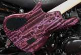 Marleaux Votan 5-String Premium Figured Chestnut in Psychedelic Purple inkl. Softcase