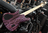 Marleaux Votan 5-String Premium Figured Chestnut in Psychedelic Purple inkl. Softcase
