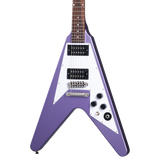 Epiphone by Gibson Electric Guitar Kirk Hammett Flying V 1979 in Purple Metallic inkl. Koffer