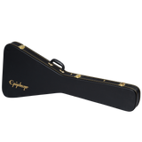 Epiphone by Gibson Electric Guitar Kirk Hammett Flying V 1979 in Schwarz inkl. Koffer