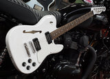 Fender Electric Guitar Telecaster Jim Adkins JA-90 Telecaster Thinline (White) - Occasion
