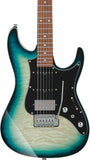 Ibanez Electric Guitar AZ24P1QM-DOB Premium Deep Ocean Blonde, inkl. Gigbag