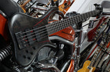 Marleaux Consat Bolt On 5-String Black Burst with Red Sparkle Inlays inkl. Softcase