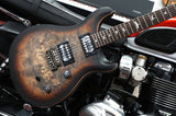 PRS Paul Reed Smith SE Exotic Custom 24-08 Poplar Burl - Charcoal Cherry Midnight Burst - Ltd. Edition, inkl. Gigbag