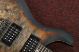 PRS Paul Reed Smith SE Exotic Custom 24-08 Poplar Burl - Charcoal Cherry Midnight Burst - Ltd. Edition, inkl. Gigbag