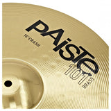Paiste Cymbals 101 Brass 16" Crash - zum tiefsten Preis weltweit.