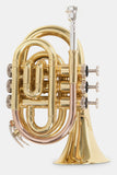 Roy Benson Taschencornet / Taschentrompete PT-101 (Pocket Trumpet) Goldmessing in Bb-Stimmung inkl. Softcase