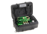 Roy Benson Taschencornet / Taschentrompete PT-101E (Pocket Trumpet) in Grün-Gold, Bb-Stimmung inkl. Softcase