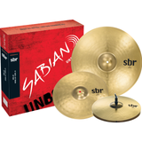 Sabian Cymbalset sbr Performance, 20" Ride, 16" Crash, 14" Crash, 14" HH (Beckensatz), Messing (Brass)