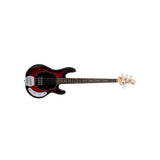 Sterling by Music Man - Sub Series Stingray Ray4 RRBS 4-String in Ruby Red Burst Satin