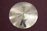 Zildjian K Serie Flat Top Ride 20" hand hammered Cymbal / Becken, B20 Legierung (80% Kupfer / 20% Zinn)