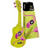 Stagg Sopran Ukulele mit Flamingomotiv inkl. Schutzhülle