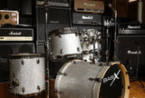 Basix Drumset Custom Silver Sparkle Darkchrom Hardware