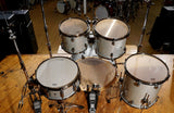 Basix Drumset Custom Silver Sparkle Darkchrom Hardware