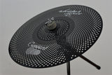 Centent Whisper Low Volume Cymbalsatz in Schwarz, kompletter Satz mit 14" HH, 16", 18", 20"
