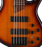 Cort E-Bass 5-String Artisan B5 Tobacco Burst, Bartolini PUs, aktiv Elektronik