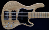 Cort E-Bass 5-String GB75-OPN Open Pore Natural Esche massiv, aktive Elektronik