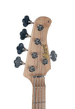 Cort E-Bass 5-String GB75-OPN Open Pore Natural Esche massiv, aktive Elektronik