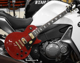 Gibson Electric Guitar Les Paul Studio Gold Millenium in Rot transparent inklusive Koffer