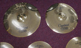 Centent Whisper Low Volume Cymbalsatz in Gold hochglanz, kompletter Satz mit 14" HH, 16", 18", 20"
