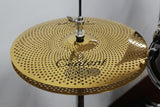 Centent Whisper Low Volume Cymbalsatz in Gold hochglanz, kompletter Satz mit 14" HH, 16", 18", 20"