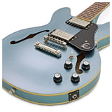 Epiphone by Gibson Electric Guitar ES-339 in Pelham Blue (semi hollow with solid center block)
