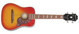 Epiphone by Gibson Tenor Ukulele Hummingbird Cherry Sunburst mit Pickup und Bag