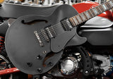 Ibanez Electric Guitar AGS83B-TKF Transparent Black Flat Flamed Maple semihollow