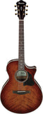 Ibanez Acoustic Guitar AE340FMH-MHS in Mahogany Sunburst mit Tonabnehmersystem
