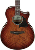 Ibanez Acoustic Guitar AE340FMH-MHS in Mahogany Sunburst mit Tonabnehmersystem