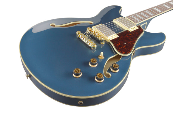 Ibanez Electric Guitar AS73F-PBM Prussian Blue Metallic, Semi Hollow Body