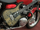 Brian Moore Custom MC/1 HH Quilted Maple Top in Charcoal Burst, Occasion inkl. Koffer