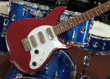 Chandler Electric Guitar 555 Classic in Crimson Red, Hand Made - New Vintage