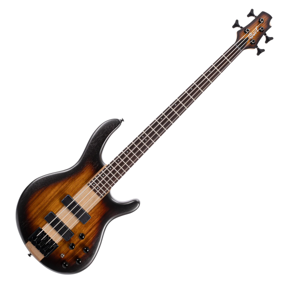 Cort E-Bass 4-String Artisan C4 ZBMH-TAB Tabacco Burst inkl. einfachem Gigbag