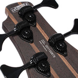 Cort E-Bass 4-String B4 Element Open Pore Trans Black