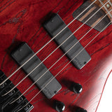 Cort E-Bass 4-String B4 Element Open Pore Burgundy Red