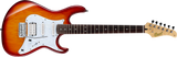 Cort Electric Guitar G250-TAB Tabacco Burst (transparent lackiert - Holzstruktur sichtbar), inkl. Gigbag