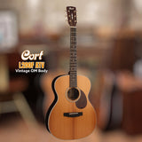Cort Acoustic Guitar Luce L200F-ATV aged to vintage natural semi gloss, Fishman Sonitone Pickup, inkl. Gigbag