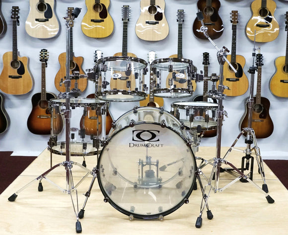 DrumCraft Drumset Arcylglas Limited Edition, fabrikneu und ungespielt