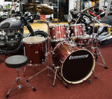 Ludwig Drumset Element Evolution in Red Sparkle inkl. Centent Dolphin Cymbals