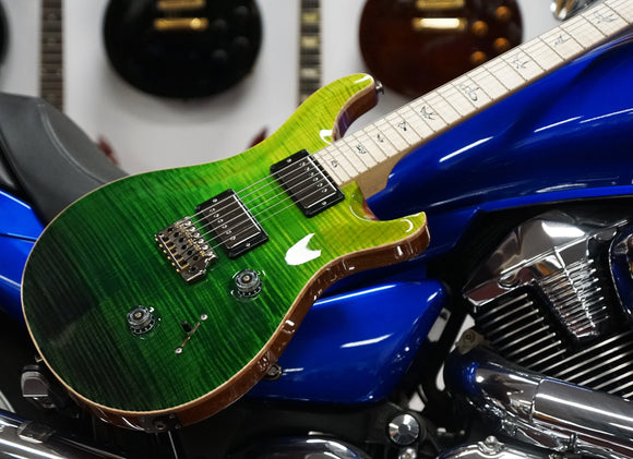 PRS Paul Reed Smith USA Custom 24 Ten Top Wood Library in Green Fade
