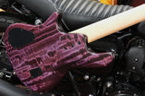 Marleaux Votan 5-String Premium Figured Chestnut in Psychedelic Purple inkl. Softcase