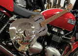 Dobro Hound Dog M-14 Resonatorgitarre mit Messingbody, verchromt